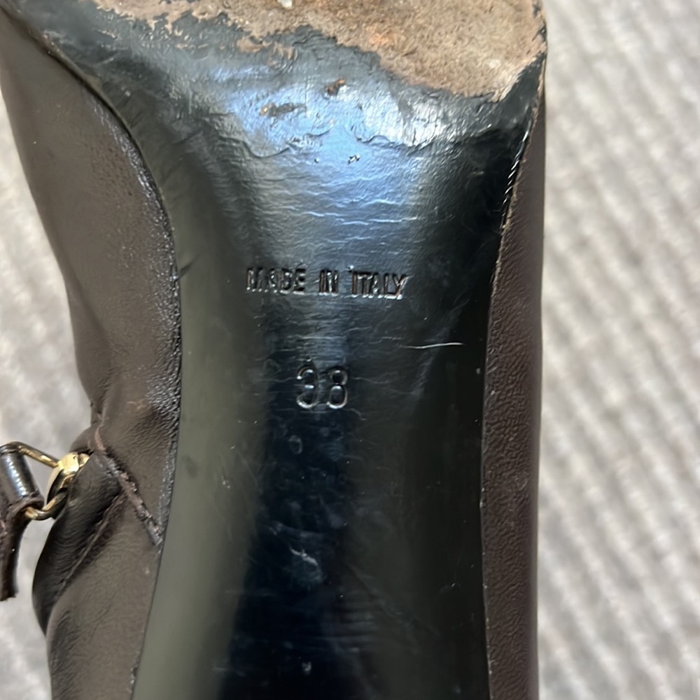 Vintage Chanel Brown Leather Bootie - Picture 10 of 16